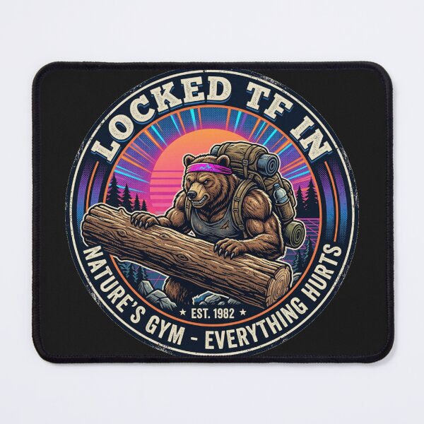 Item preview, Nature's Gym - Locked In Hiking Grit designed and sold by SisuPrintsCo.