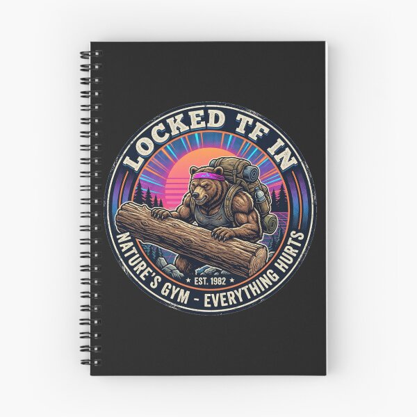Item preview, Nature's Gym - Locked In Hiking Grit designed and sold by SisuPrintsCo.