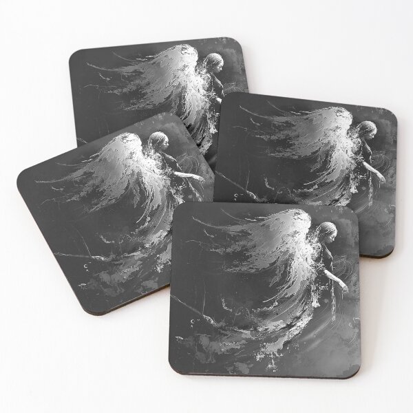 Item preview, Fallen Angel Dark Gothic Fantasy Art designed and sold by inkoutninja.