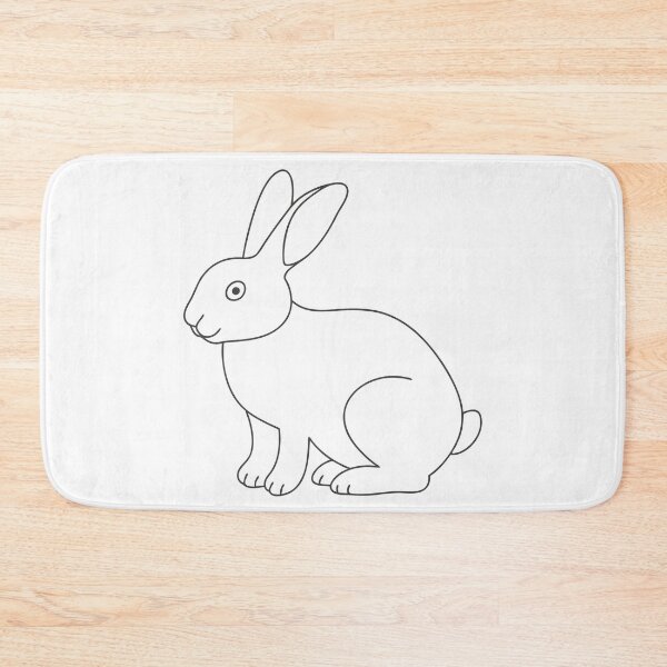Item preview, Rabbit Elegant 2 Line Art Gift designed and sold by OneLine Studio.