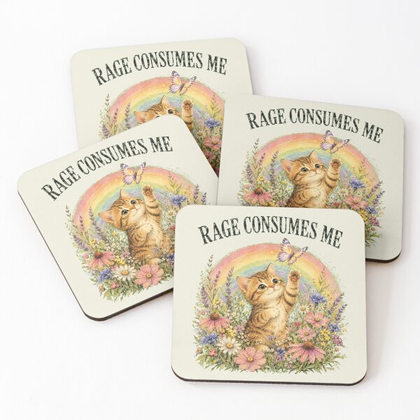 Item preview, Cute Cat Rage Consumes Me designed and sold by loupglouglou.