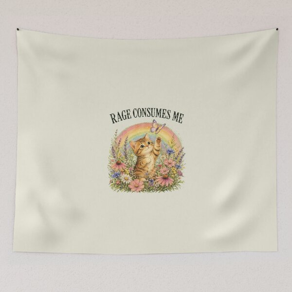 Item preview, Cute Cat Rage Consumes Me designed and sold by loupglouglou.