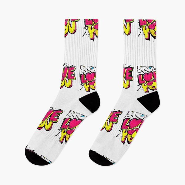 Item preview, LOVE YOU | Pop Art Comic Design Hearts and Emoji designed and sold by AstronautMerch.