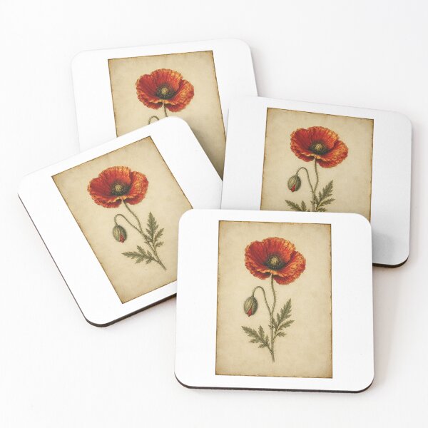 Item preview, Remembrance Poppy | Memorial Botanical Art | Sympathy Remembrance Gift designed and sold by Brackenlume Studio.