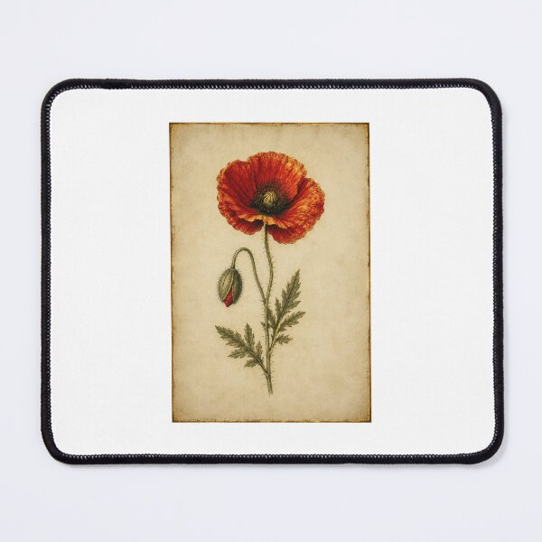 Item preview, Remembrance Poppy | Memorial Botanical Art | Sympathy Remembrance Gift designed and sold by Brackenlume Studio.