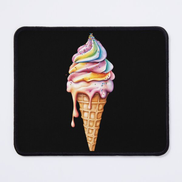 Item preview, Rainbow Swirl Ice Cream Cone designed and sold by Munsonlookfor.