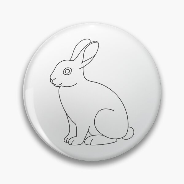 Artikelvorschau, Hase Freundlich 1 Line Art Geschenk entworfen und verkauft von OneLine Studio.