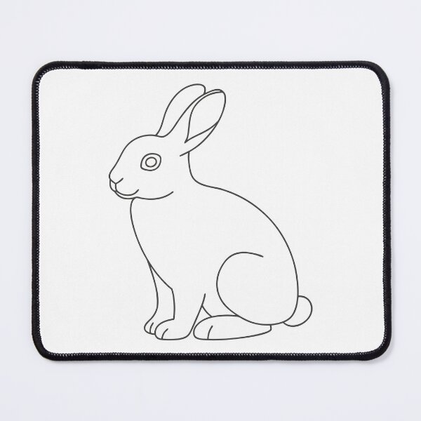 Item preview, Rabbit Friendly 1 Line Art Gift designed and sold by OneLine Studio.
