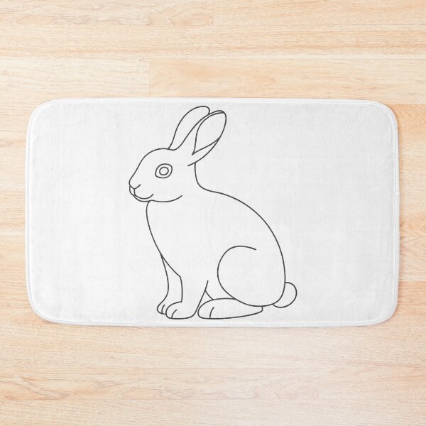 Item preview, Rabbit Friendly 1 Line Art Gift designed and sold by OneLine Studio.