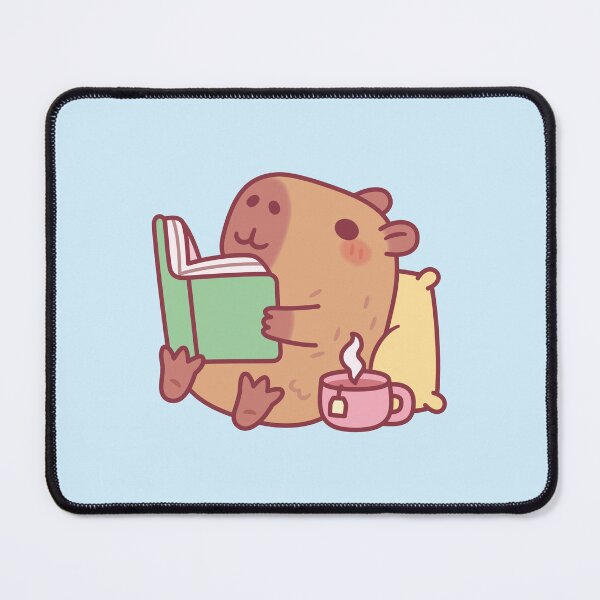 Item preview, Cute Capybara Chilling And Reading A Book designed and sold by rustydoodle.