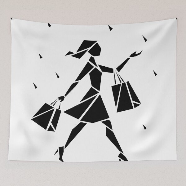 Item preview, Shopping Is My Cardio – Geometric Fashion Art designed and sold by matybrak.