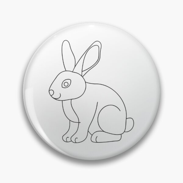 Item preview, Rabbit Friendly 2 Line Art Gift designed and sold by OneLine Studio.