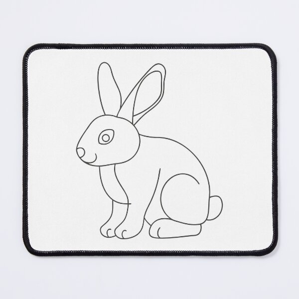Item preview, Rabbit Friendly 2 Line Art Gift designed and sold by OneLine Studio.