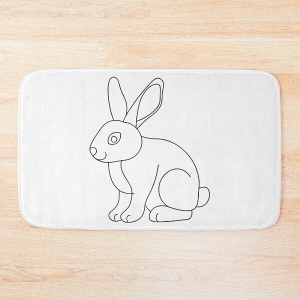 Item preview, Rabbit Friendly 2 Line Art Gift designed and sold by OneLine Studio.
