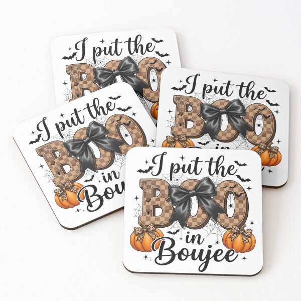 Item preview, I Put The Boo In Boujee Cute Halloween Pumpkin Leopard Bow designed and sold by raedattia.