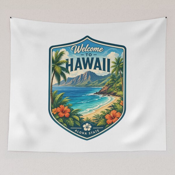 Item preview, Hawaii Travel Landscape - The Aloha State designed and sold by FrontierCosmic.
