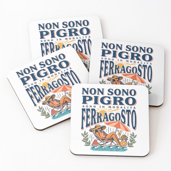 Item preview, Non sono pigro sono in modalita FERRAGOSTO, italian summer vibe  designed and sold by BARKAcreations.