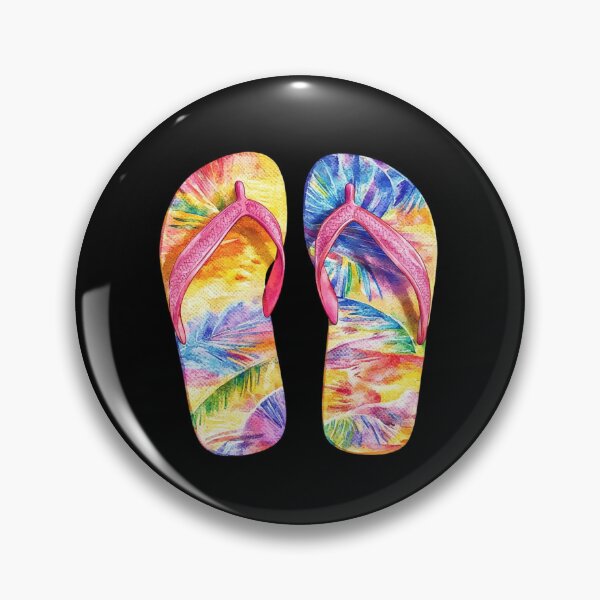 Artikelvorschau, Paar bunte Flip-Flops entworfen und verkauft von Munsonlookfor.