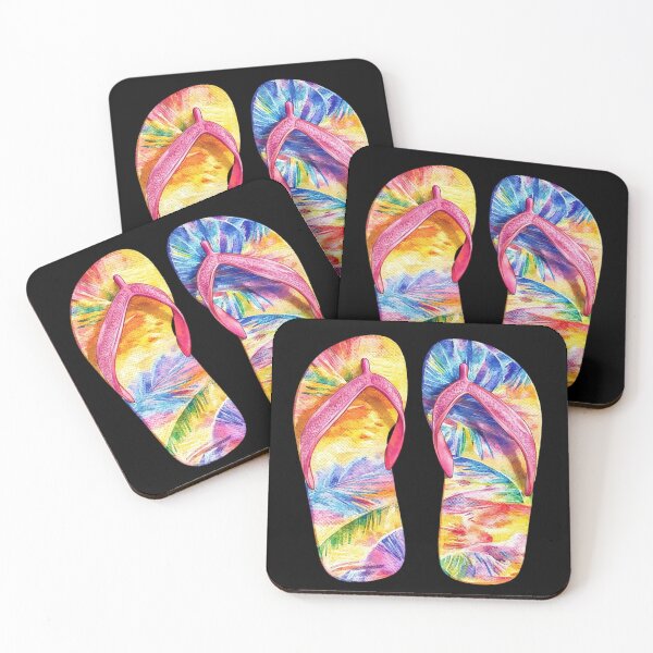 Item preview, Pair of Colorful Flip Flops designed and sold by Munsonlookfor.