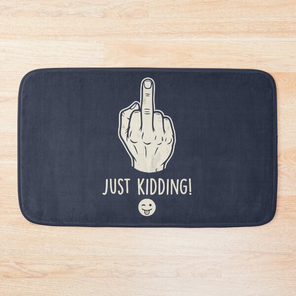 Item preview, Sarcastic Middle Finger Just Kidding Funny Hand Gesture designed and sold by Amir Faysal.
