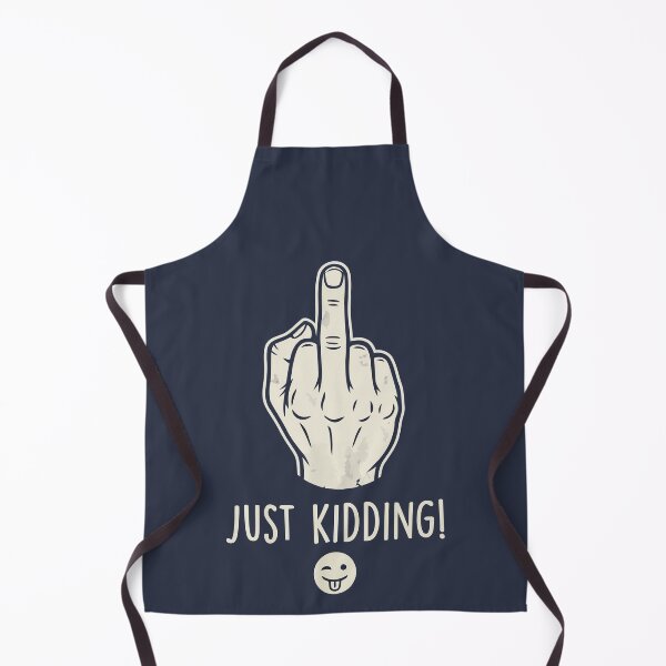 Item preview, Sarcastic Middle Finger Just Kidding Funny Hand Gesture designed and sold by Amir Faysal.
