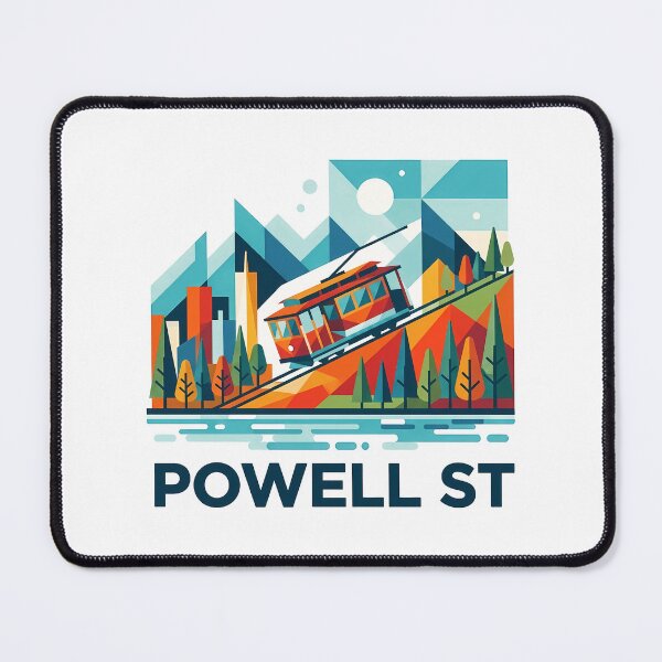 Item preview, San Francisco Cable Car Travel Souvenir - Powell Street & SF Skyline Art designed and sold by OzzFrequency.