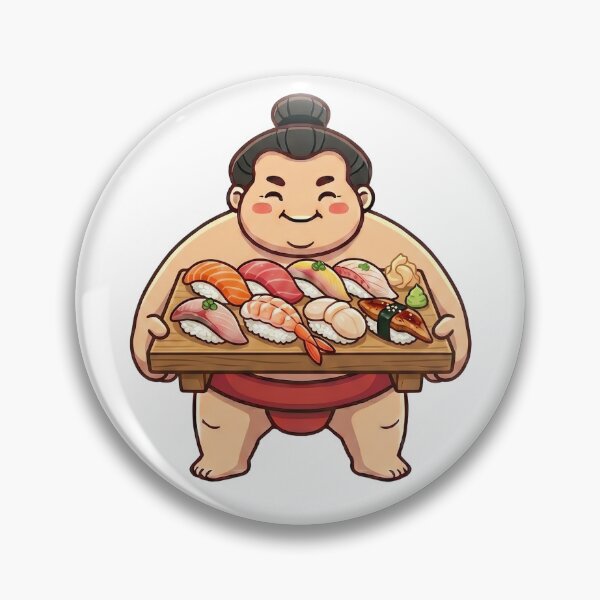 Item preview, Simple and Cute Sumo Logo - Sushi designed and sold by Studio-MiMi.