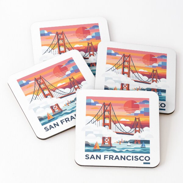 Item preview, San Francisco Cable Car Travel Souvenir - Powell Street & SF Skyline Art designed and sold by OzzFrequency.