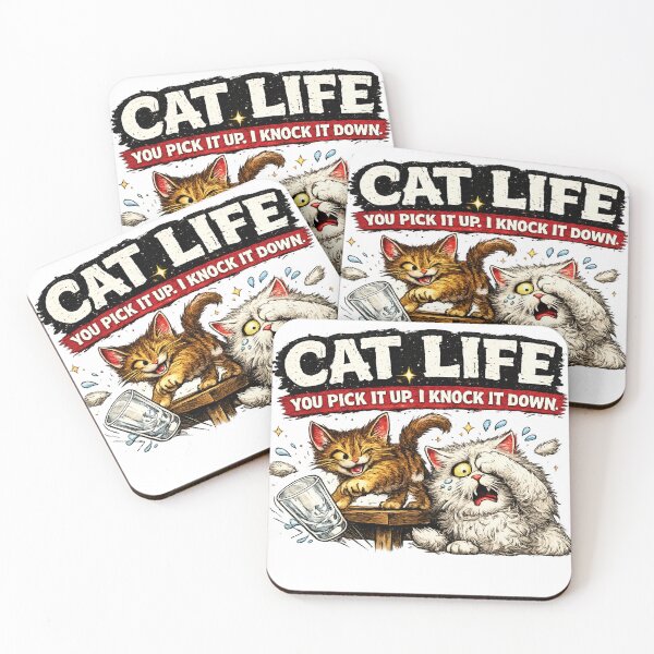 Item preview, Cat Life – You Pick It Up, I Knock It Down  designed and sold by Tito&FlokiCo.