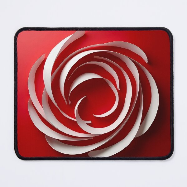 Item preview, Spiral Vortex in Red and White designed and sold by Vicky Brago-Mitchell®.
