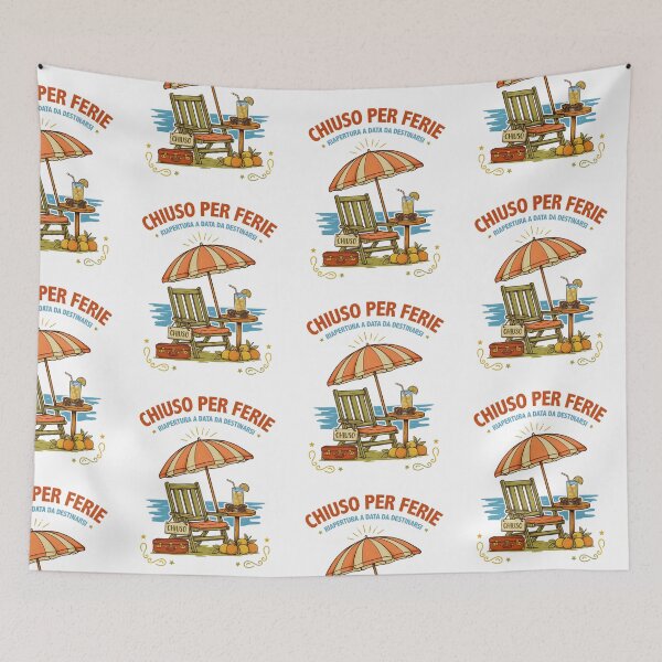 Item preview, Chiuso per ferie,riapertura a data da destinarsi,, italian summer vibe  designed and sold by BARKAcreations.