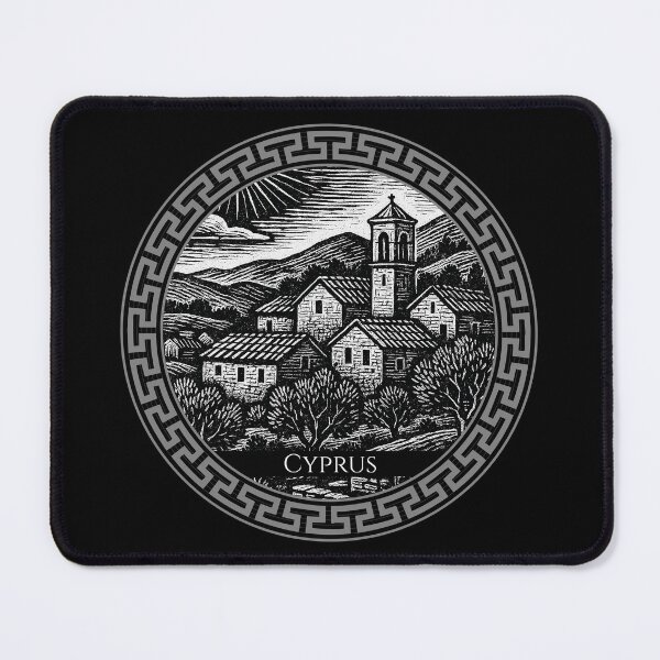 Item preview, Cyprus Vintage Woodcut Art designed and sold by Thistle-TShop.