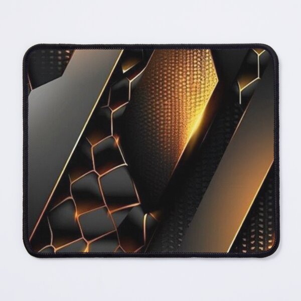 Item preview, Black and Gold Modern Futuristic Geometric Armor Pattern - 3D Tech Texture designed and sold by LYAN-STORE.