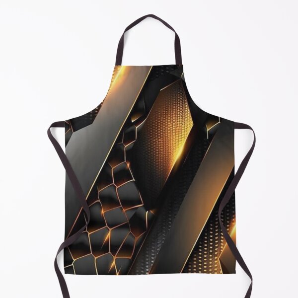 Item preview, Black and Gold Modern Futuristic Geometric Armor Pattern - 3D Tech Texture designed and sold by LYAN-STORE.