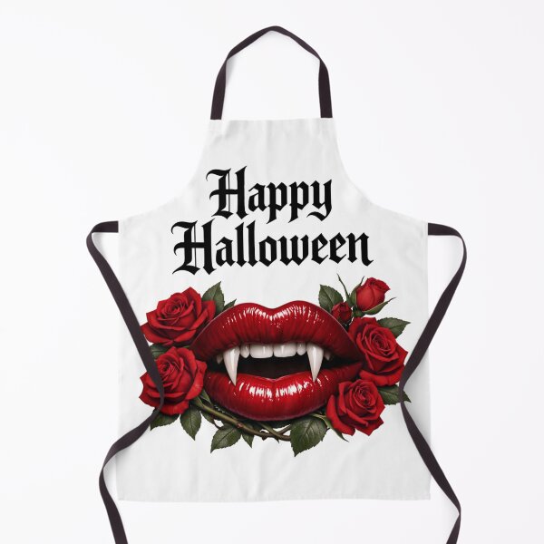 Item preview, Gothic Vampire Lips Happy Halloween Roses designed and sold by DeliaDesignsCo.