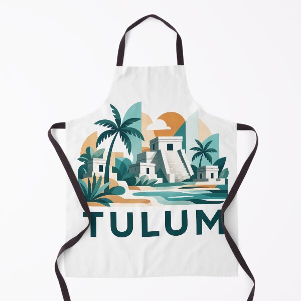 Item preview, Tulum Mexico Travel Souvenir - Playa Paraiso Beach & Maya Ruins Art designed and sold by OzzFrequency.