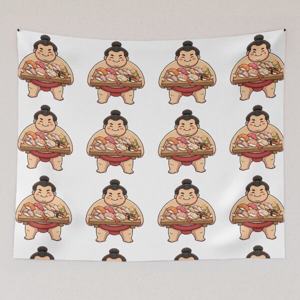 Item preview, Simple and Cute Sumo Logo - Sushi designed and sold by Studio-MiMi.
