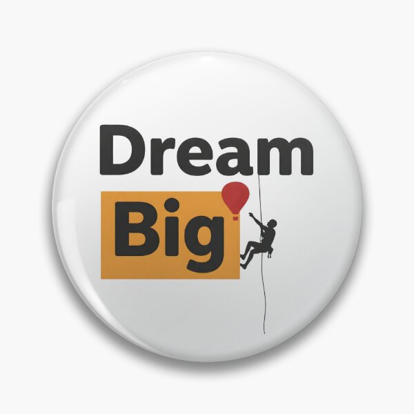 Item preview, Dream Big Inspirational Mountain Climber Motivation Typography T-Shirt designed and sold by StickerNestYou.