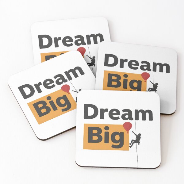 Item preview, Dream Big Inspirational Mountain Climber Motivation Typography T-Shirt designed and sold by StickerNestYou.