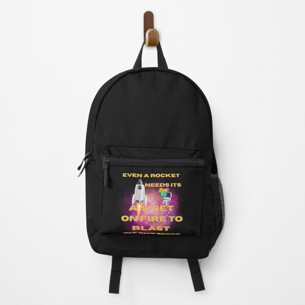 Item preview, Even A Rocket Needs Its A.s Set On Fire To Blast Off Into Space-Funny Motivational Space Quote designed and sold by MarthaPlace.