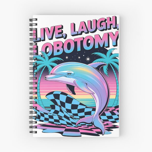 Item preview, Live Laugh Lobotomy Vaporwave Dolphin designed and sold by KireVeronica.
