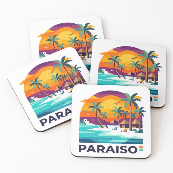 Item preview, Tulum Mexico Travel Souvenir - Playa Paraiso Beach & Maya Ruins Art designed and sold by OzzFrequency.