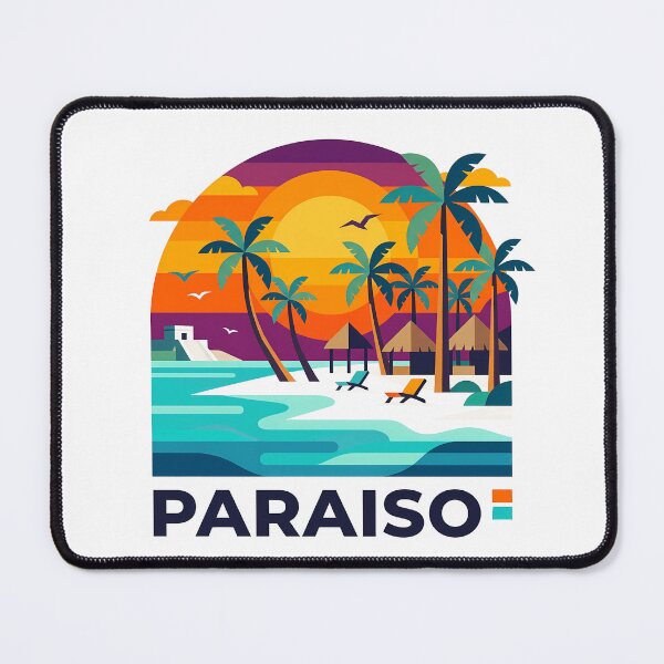 Item preview, Tulum Mexico Travel Souvenir - Playa Paraiso Beach & Maya Ruins Art designed and sold by OzzFrequency.