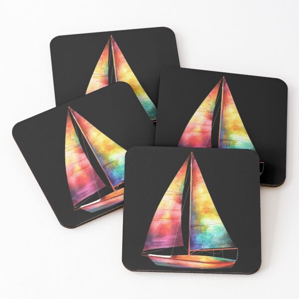 Item preview, Colorful Sailboat designed and sold by Munsonlookfor.