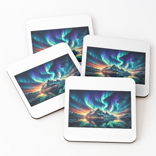 Item preview, Aurora Over Frozen Peaks designed and sold by Aurora Visions.