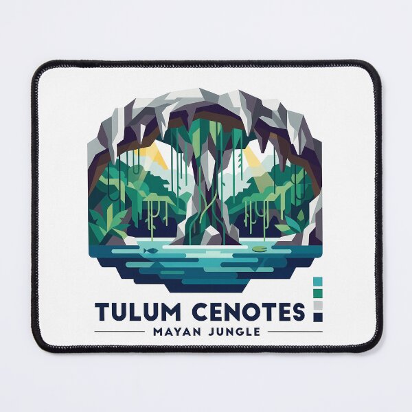 Item preview, Tulum Mexico Travel Souvenir - Playa Paraiso Beach & Maya Ruins Art designed and sold by OzzFrequency.
