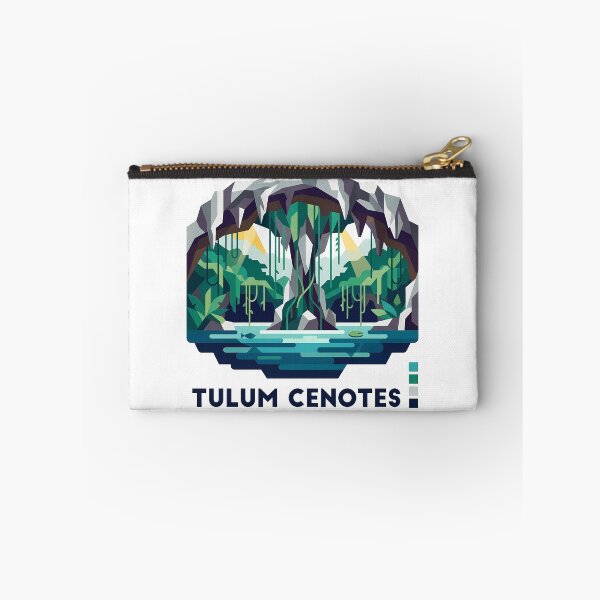 Item preview, Tulum Mexico Travel Souvenir - Playa Paraiso Beach & Maya Ruins Art designed and sold by OzzFrequency.