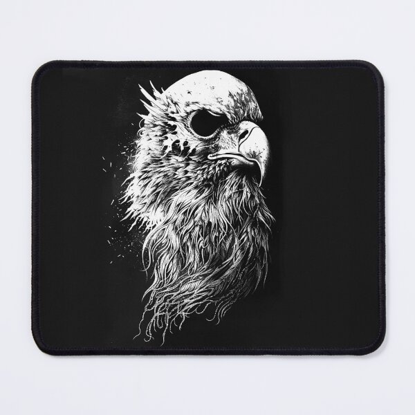 Item preview, Skeletal Eagle Dark Gothic Wildlife Illustration designed and sold by inkoutninja.