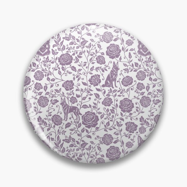 Item preview, German Shepherd Floral Pattern | Elegant Botanical Dog Design Lavender designed and sold by WildLakePatterns.