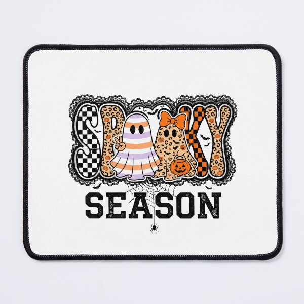 Item preview, Spooky Season Cute Ghosts Leopard Print Checkered Retro Halloween designed and sold by raedattia.